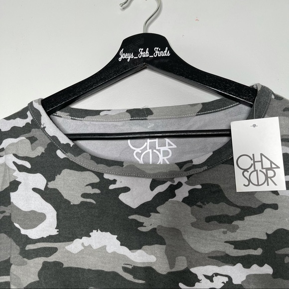 Chaser Camo-Print Long Dolman-Sleeve Top - Picture 5 of 10